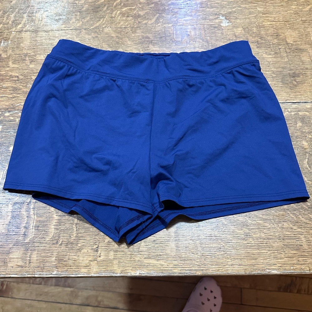 Lands‎ End swim shorts sz 12 navy